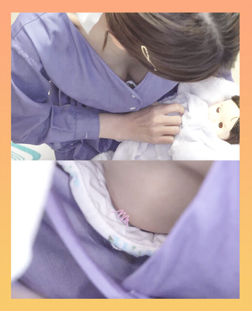 新米ママ×2名 赤ちゃん教室でビンビン乳首＆食い込みM字パンティー